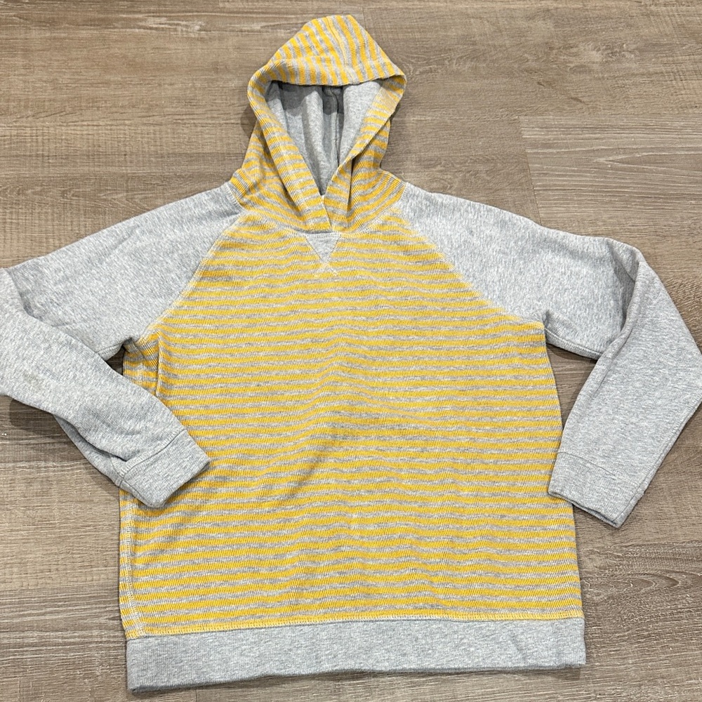Hanna Andersson Kids Gray and Yellow Hoodie